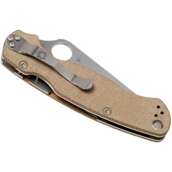 Ніж Spyderco Para Military 2 Brown Micarta CPM Cru-Wear (C81MPCW2) зображення 7
