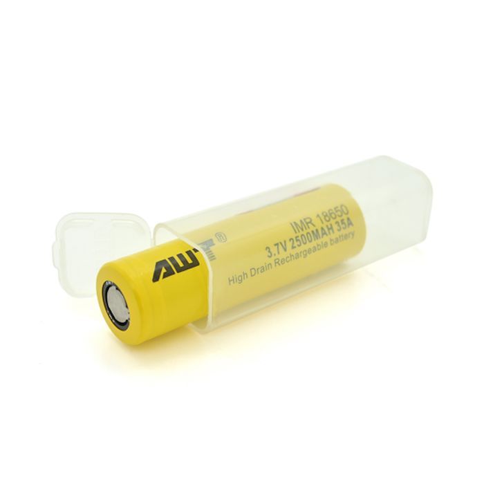 Аккумулятор 18650 2500mAh, 35А, BOX AWT (IMR18650-2500-35А)