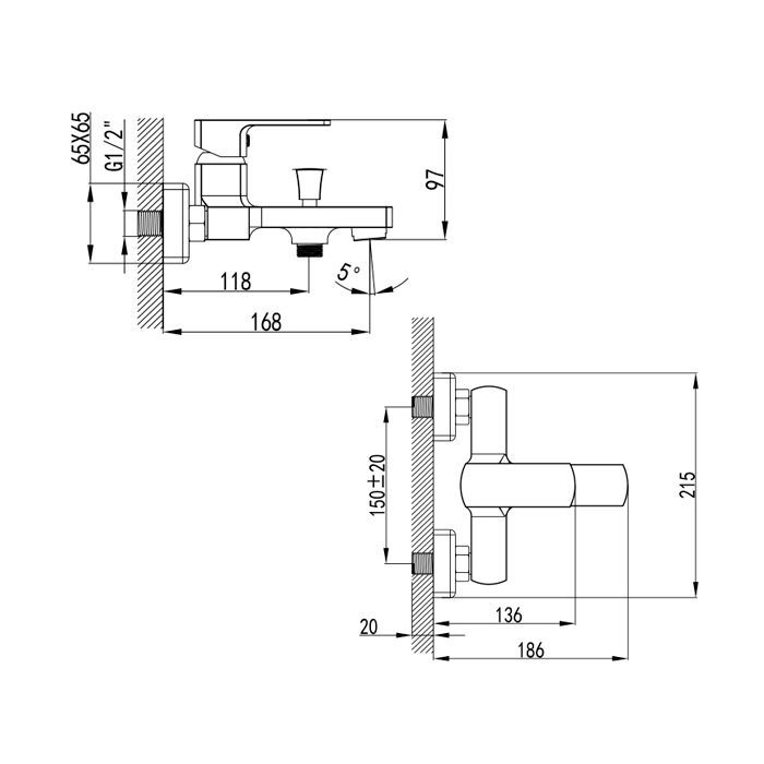 Смеситель Corso BF-1C129C (9611200) изображение 3