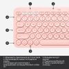 Клавиатура Logitech K380 for MAC Multi-Device Bluetooth UA Rose (920-010406) изображение 6