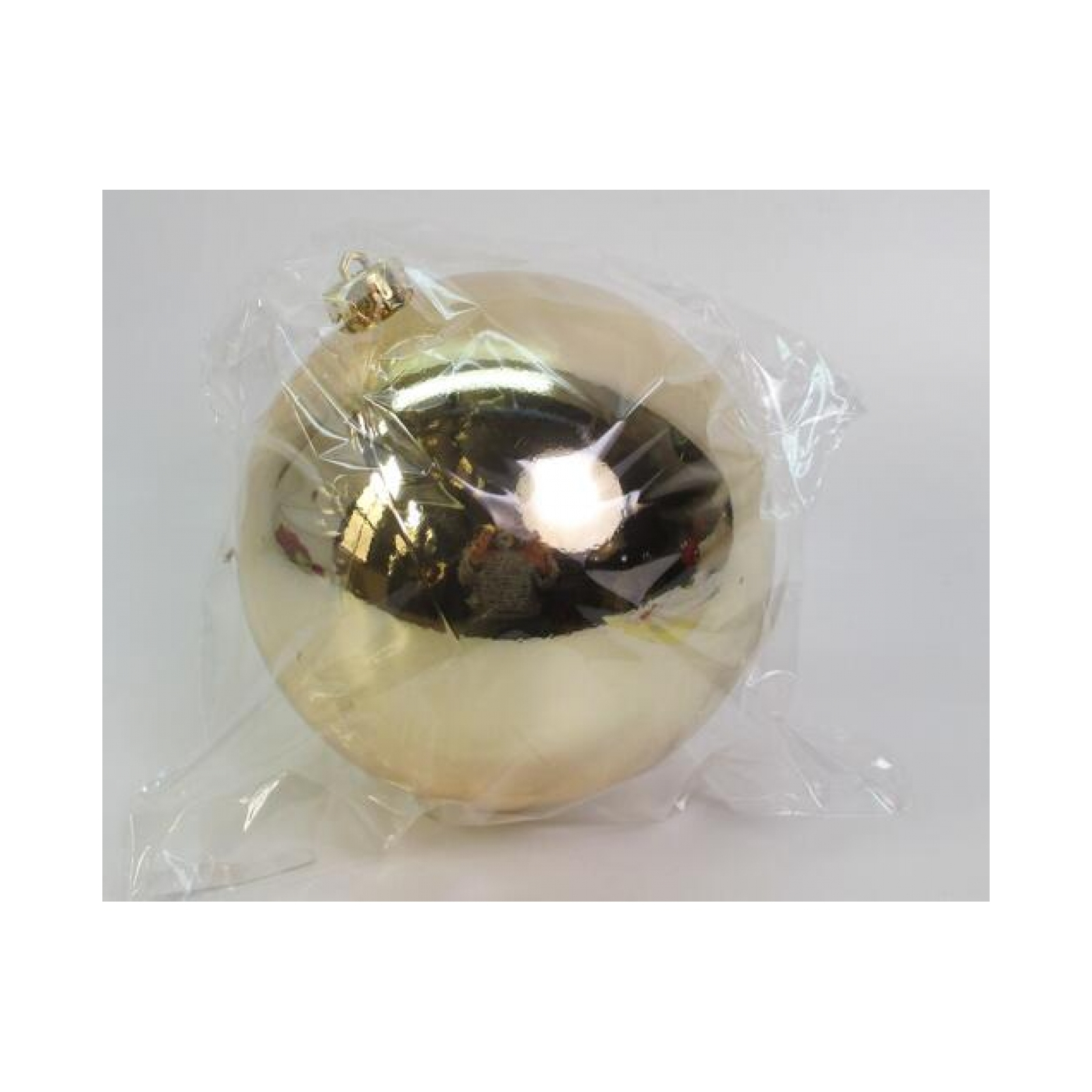 Елочная игрушка Novogod`ko шар пластик, 15 см, золото, глянец (974066)