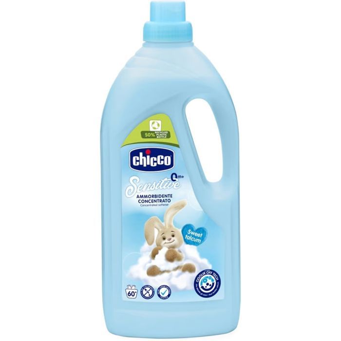 Кондиционер для белья Chicco Sensitive Sweet Talcum смягчитель тканей 1.5 л (8058664122455)