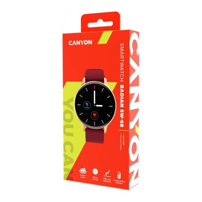 Смарт-годинник Canyon CNS-SW68BB Badian Black (CNS-SW68BB) зображення 8