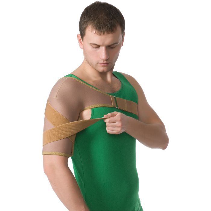 Бандаж MedTextile Бандаж на плечовий суглоб еластичний, розмір L/ХXL, люкс (4820137291852) зображення 3