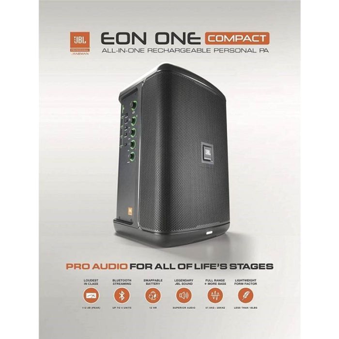 Акустична система JBL Eon One Compact (EON ONE COMPACT-EK) зображення 11