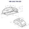 Витяжка кухонна Minola HBI 5202 WH 700 LED зображення 10