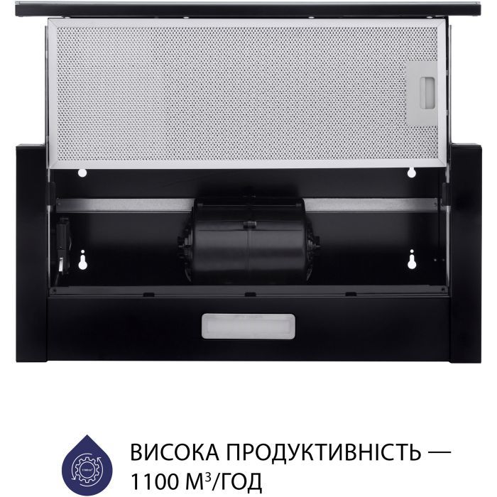 Вытяжка кухонная Minola HTLS 6734 BL 1100 LED GLASS изображение 4