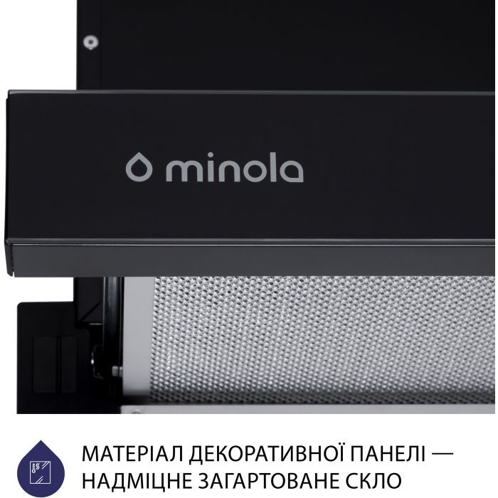 Вытяжка кухонная Minola HTLS 6734 BL 1100 LED GLASS изображение 7