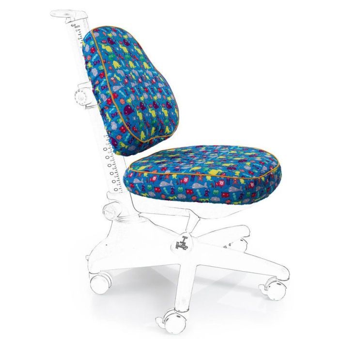 Чехол для кресла Mealux Conan голубой со зверятами (Чехол BN (S) (Y-317))