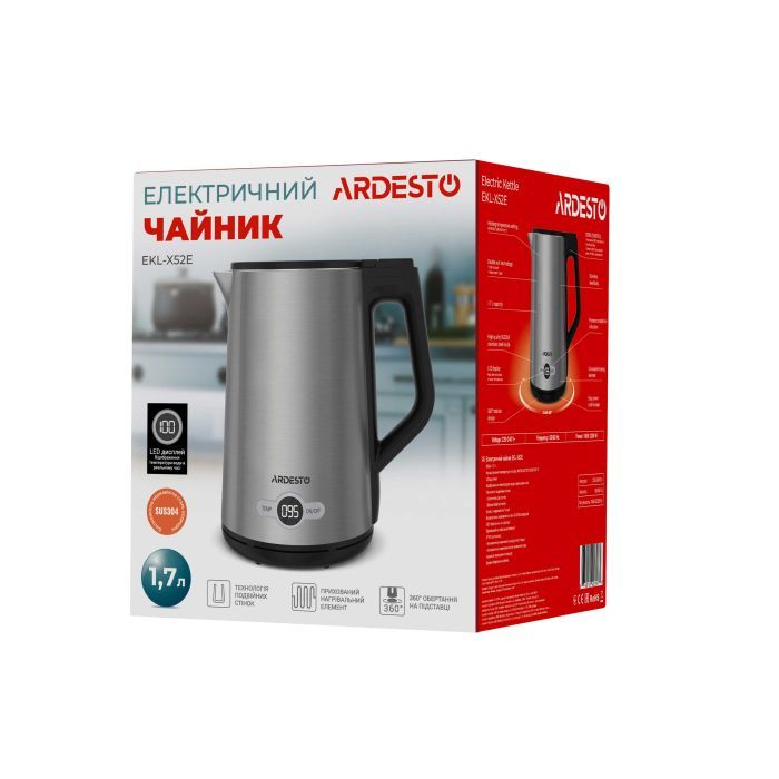 Электрочайник Ardesto EKL-X52E изображение 3