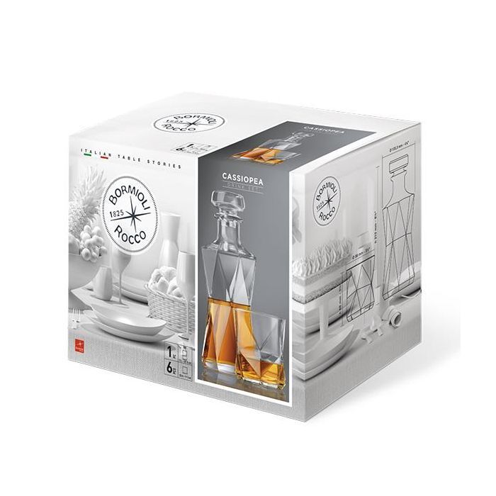 Набір для напоїв Bormioli Rocco Cassiopea Whiskey 7 пр. (234525S01021990) зображення 2