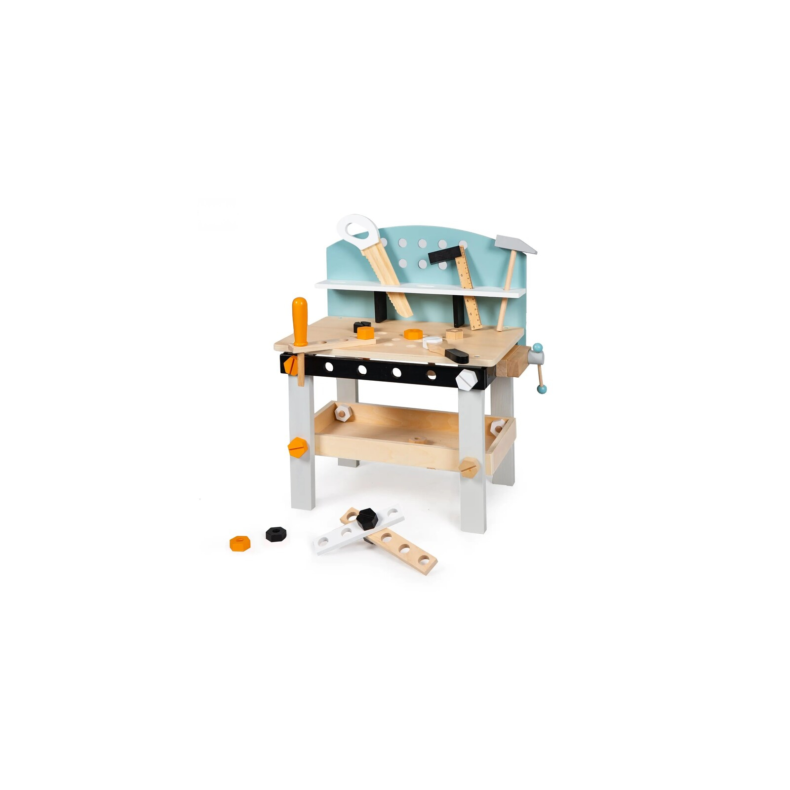Игровой набор Ecotoys Деревянная мастерская с инструментами 32 элемента (1176N)