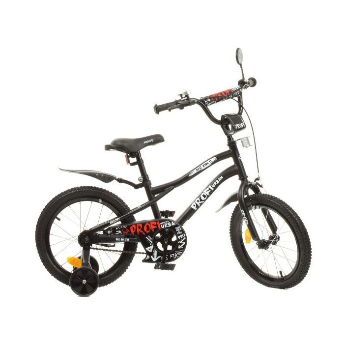 Дитячий велосипед Prof1 Urban 16" Чорний (Y16252 black)