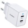 Зарядное устройство Choetech 2xUSB-C 40W PD/QC/PPS (Q5006-EU-WH) изображение 2