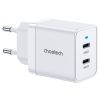 Зарядное устройство Choetech 2xUSB-C 40W PD/QC/PPS (Q5006-EU-WH)