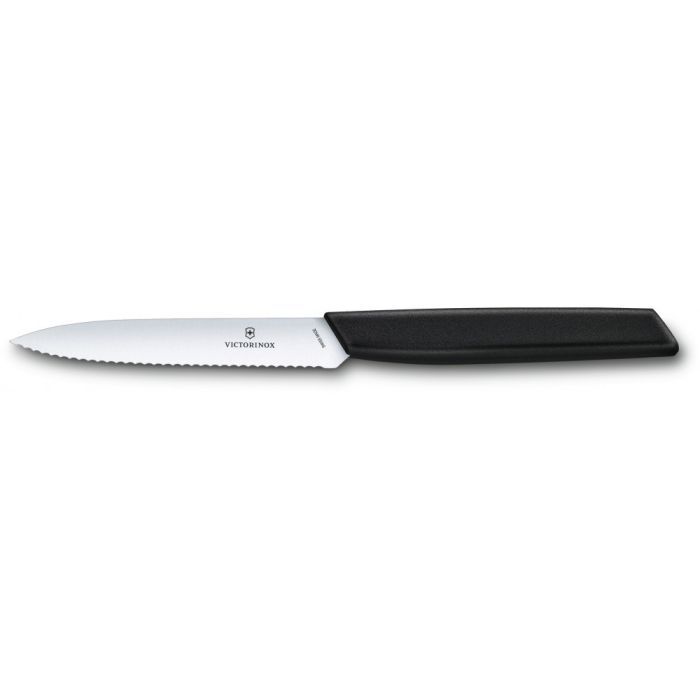 Кухонний ніж Victorinox Swiss Modern Paring Serrate 10см Blue (6.9006.10W21)
