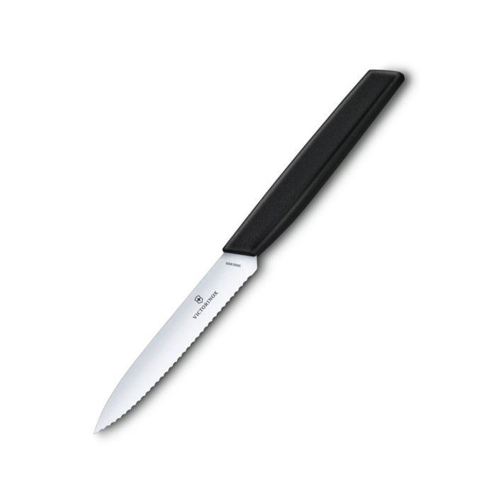 Кухонний ніж Victorinox Swiss Modern Paring Serrate 10см Blue (6.9006.10W21) зображення 3