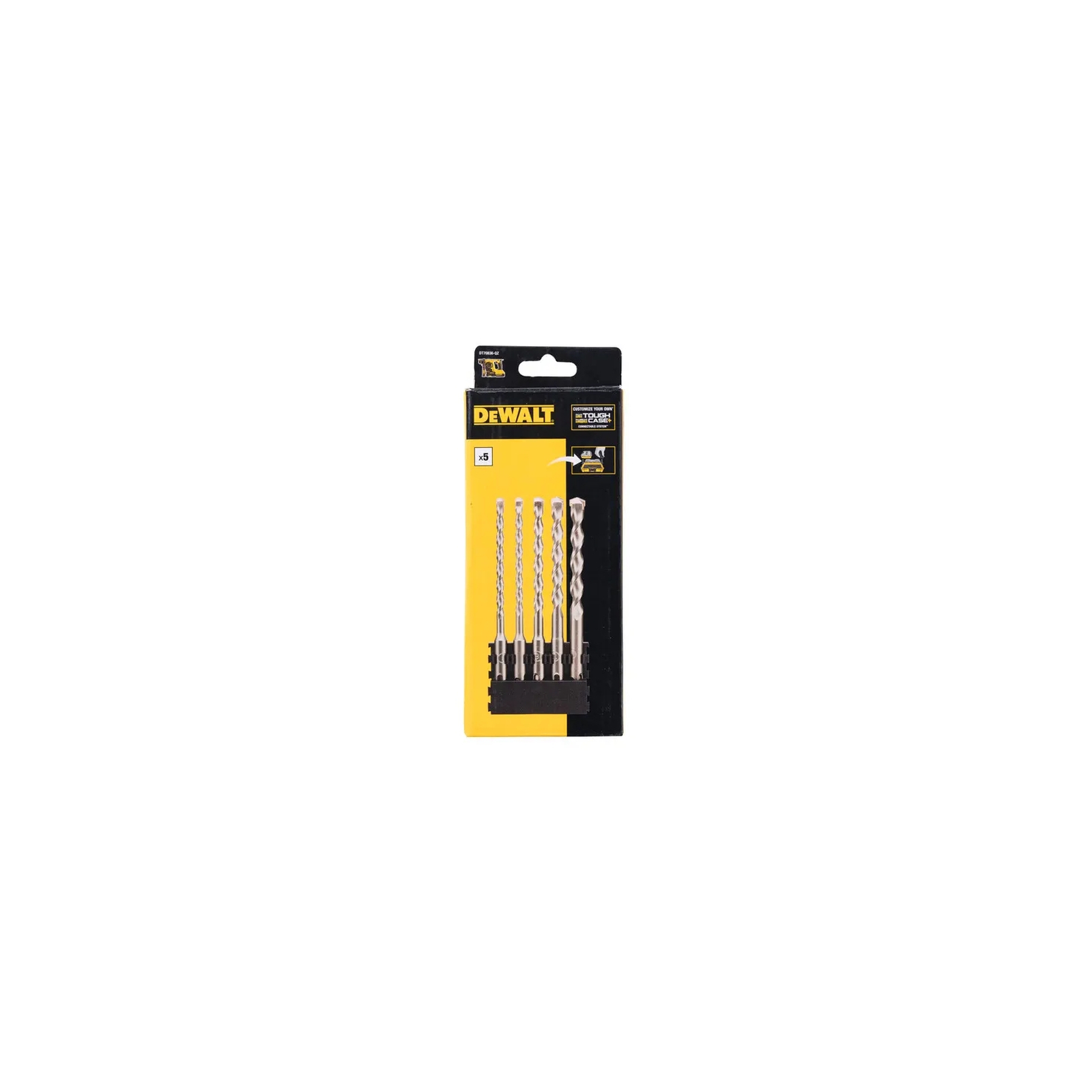 Набор буров DeWALT в касете для Tough Case, SDS Plus, L=160 мм., d = 6 мм (2шт),8,10,12 мм, 6 шт (DT70836)