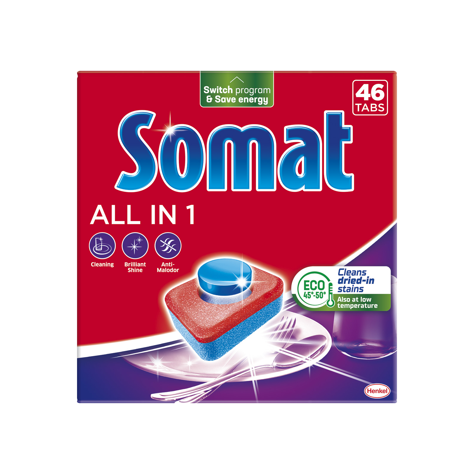 Таблетки для посудомоечных машин Somat All in 1 46 шт. (9000101577228)
