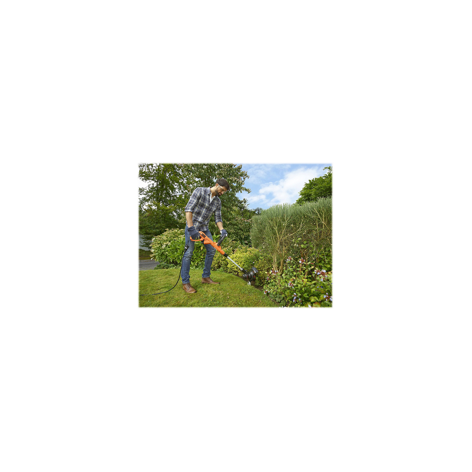 Триммер садовый Black&Decker 0.55 кВт, ширина кошения 30 см, 7500 об/мин, вес 2.6 кг (BESTE630) изображение 4