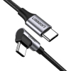 Дата кабель USB-C to USB-C 2.0m 60W US255 Black Gray Ugreen (50125)