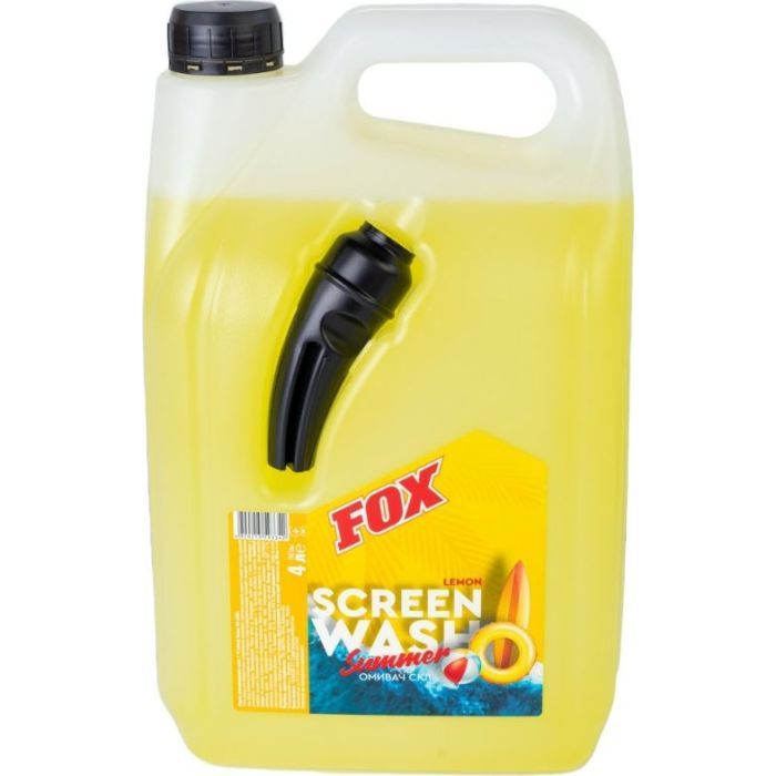 Омивач автомобільний Fox Лимон з лійкою 4л