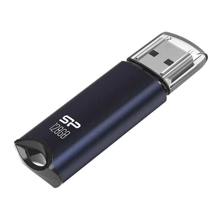 USB флеш накопитель Silicon Power 64 GB Silicon M02 Aluminum Silver USB 3.2 (SP064GBUF3M02V1S) изображение 2