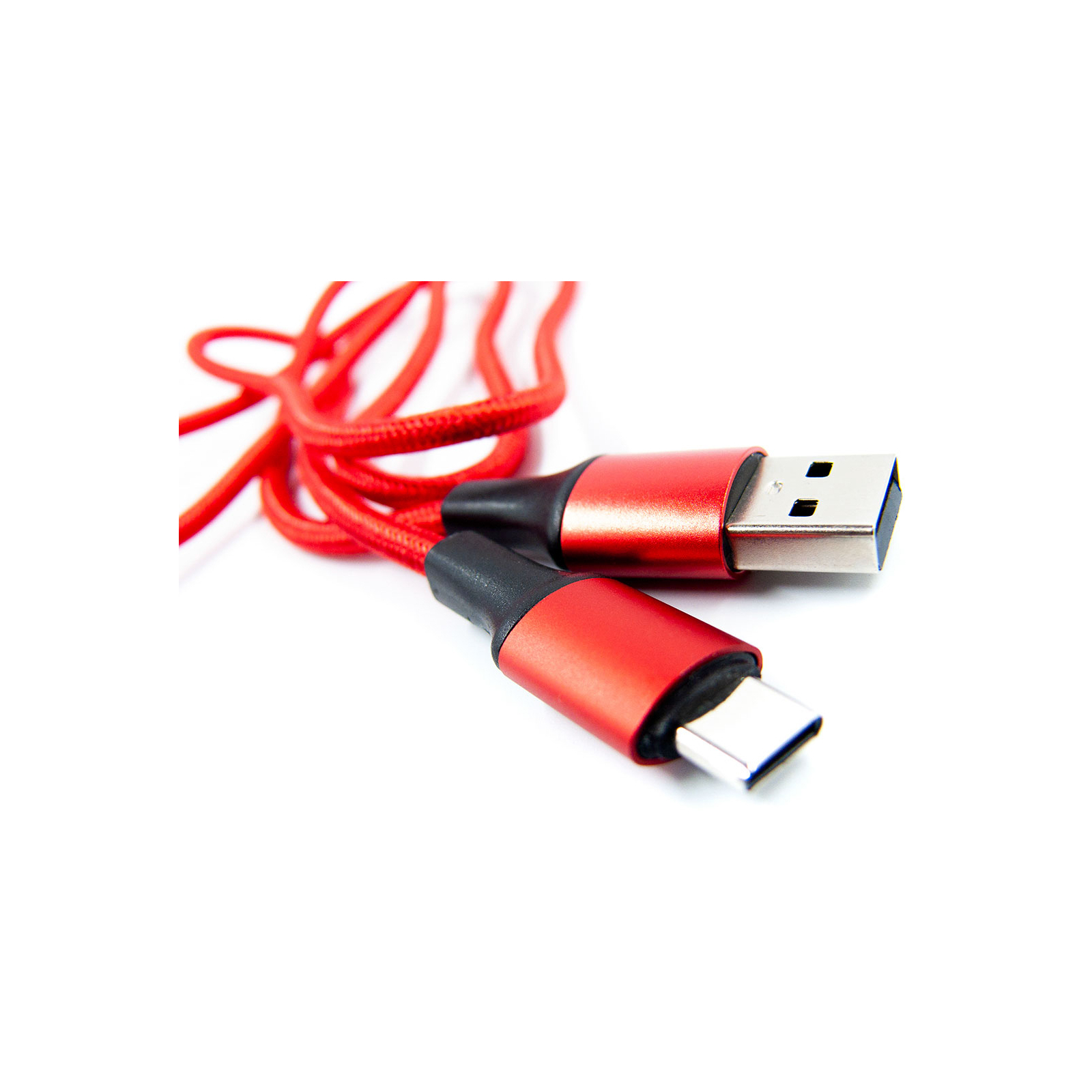 Дата кабель USB 2.0 AM to Type-C 1.0m red Dengos (NTK-TC-MT-RED) зображення 3