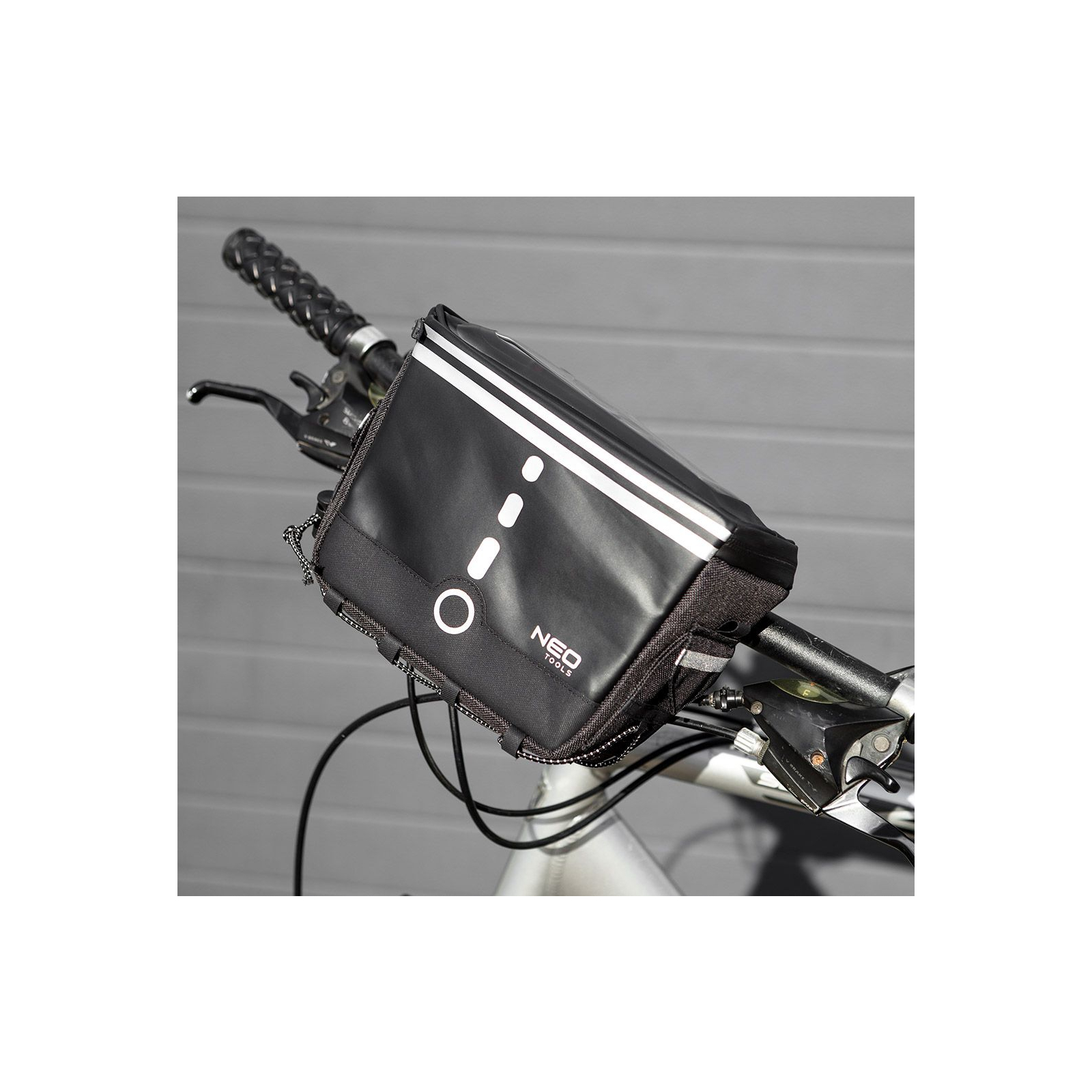 Велосумка на кермо Neo Tools 600D 23 х 12 х 17 см Black (91-009) зображення 3