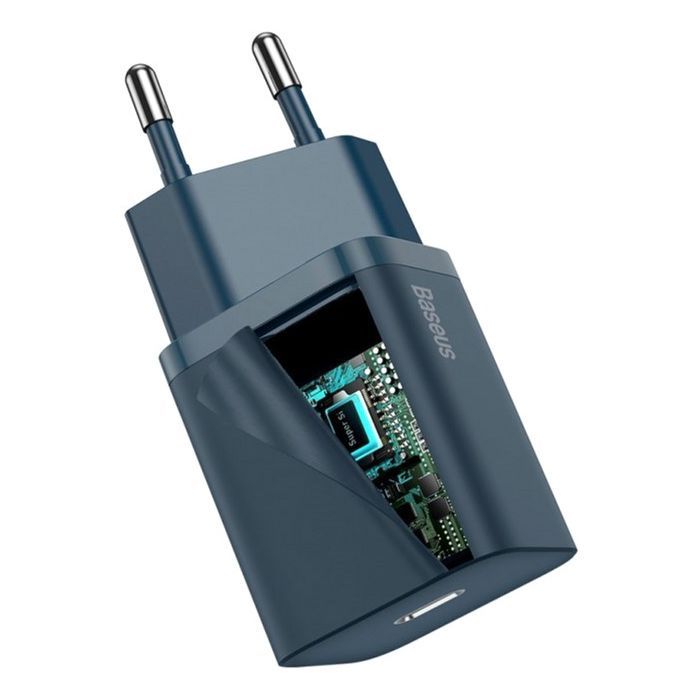 Зарядний пристрій Baseus Super Si Quick Charger 1C Blue (CCSUP-B03) зображення 4