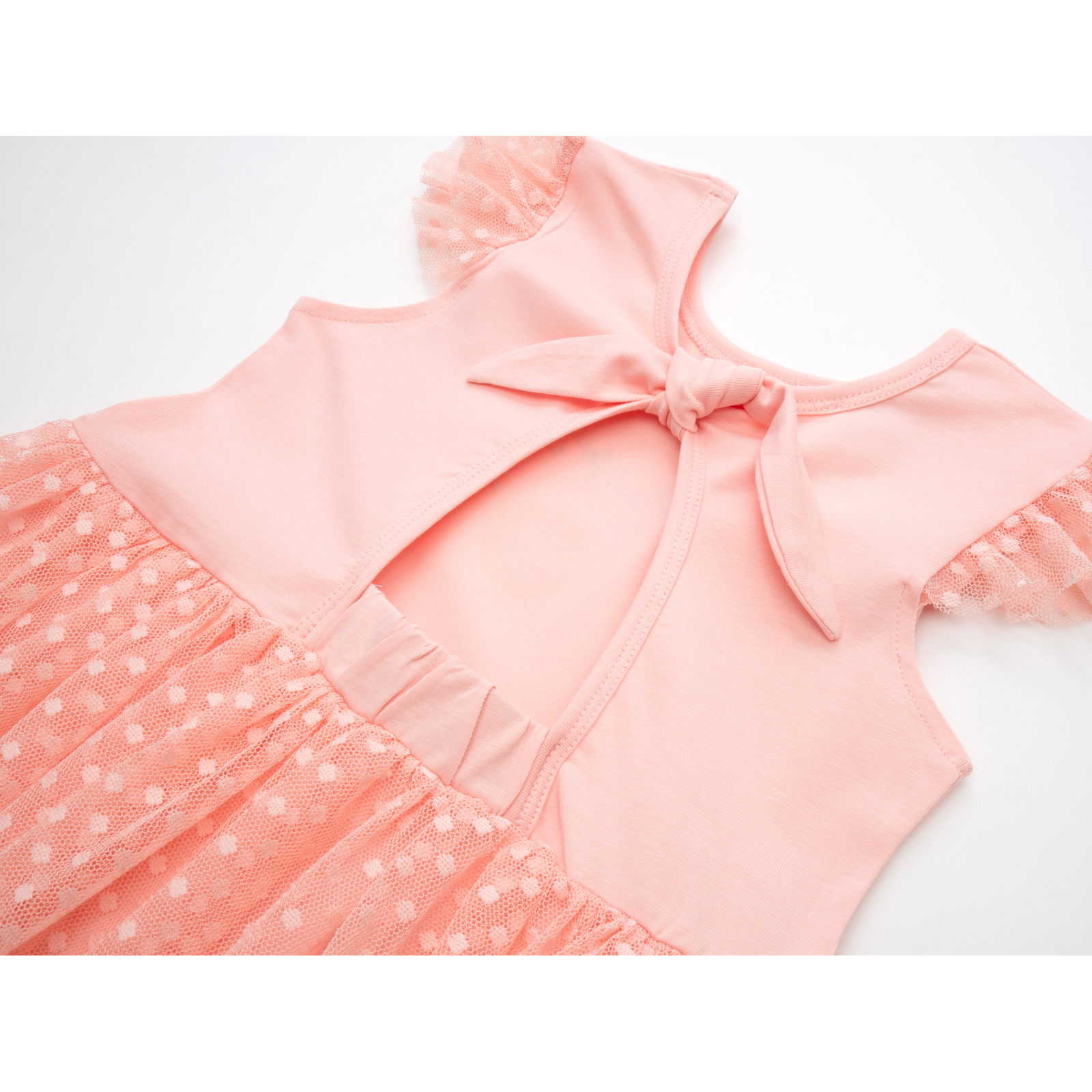Платье POP FASHION с фатиновой юбкой с единорогами (6831-110G-peach) изображение 4