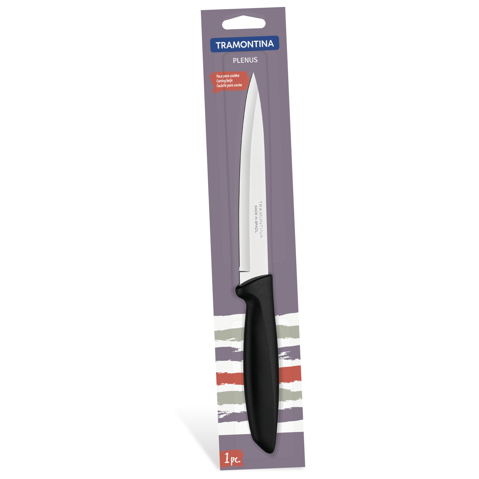 Кухонный нож Tramontina Plenus Black 152 мм (23424/106) изображение 2