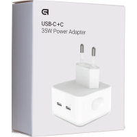 Зарядное устройство Armorstandart AMNWM3A 35W Dual USB-C Port Compact Power Adapter (ARM62264) изображение 2
