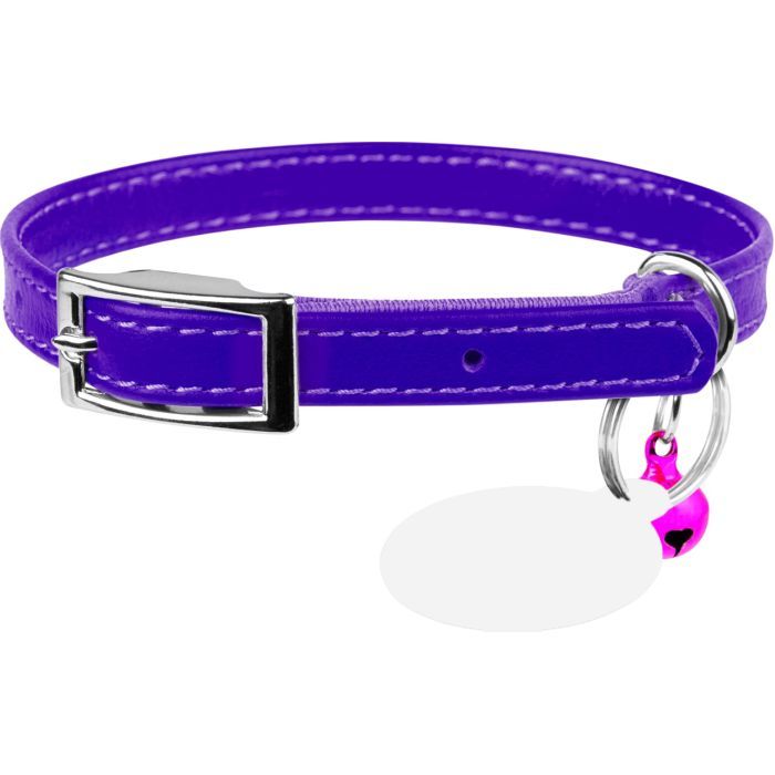 Ошейник для животных WAUDOG Glamour с QR паспортом Д 17-20 см красный (32753)