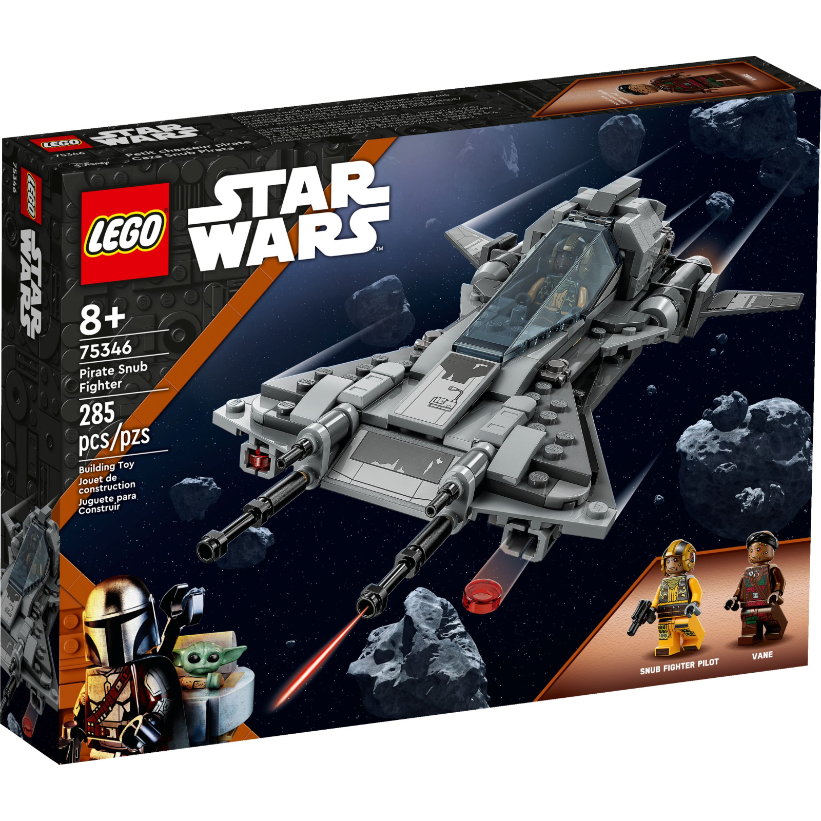 Конструктор LEGO Star Wars Лодка-истребитель пиратов 285 деталей (75346)