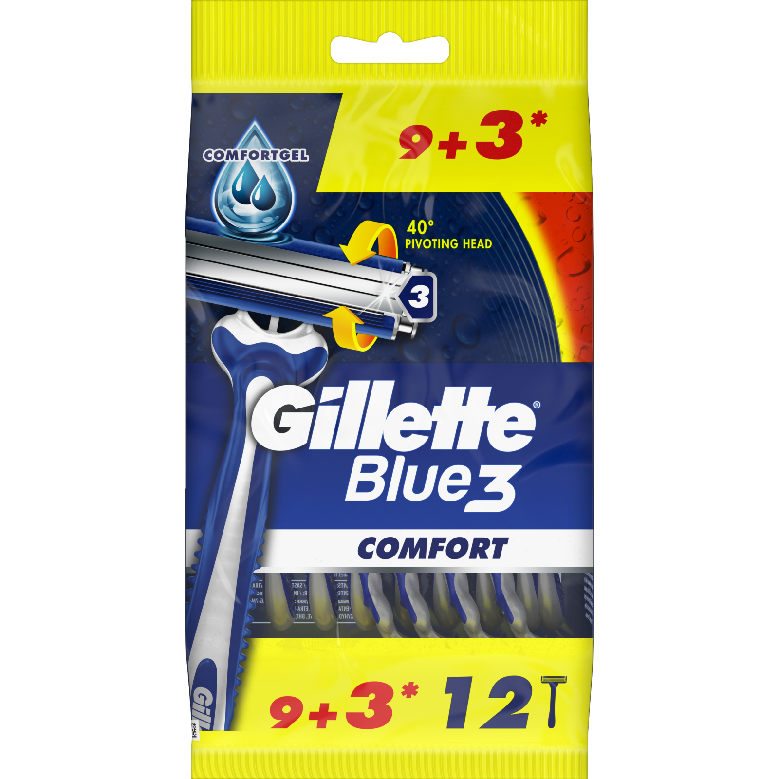 Бритва Gillette BLUE 3 Comfort 6шт (7702018489916)
