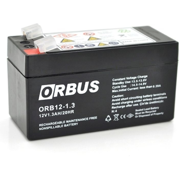 Батарея до ДБЖ Orbus ORB1213 AGM 12V 1.3Ah (ORB1213)