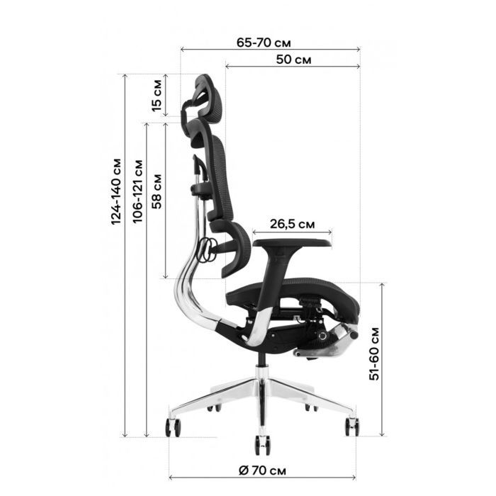 Офисное кресло GT Racer X-802L Black (X-802L Black (W-21)) изображение 8