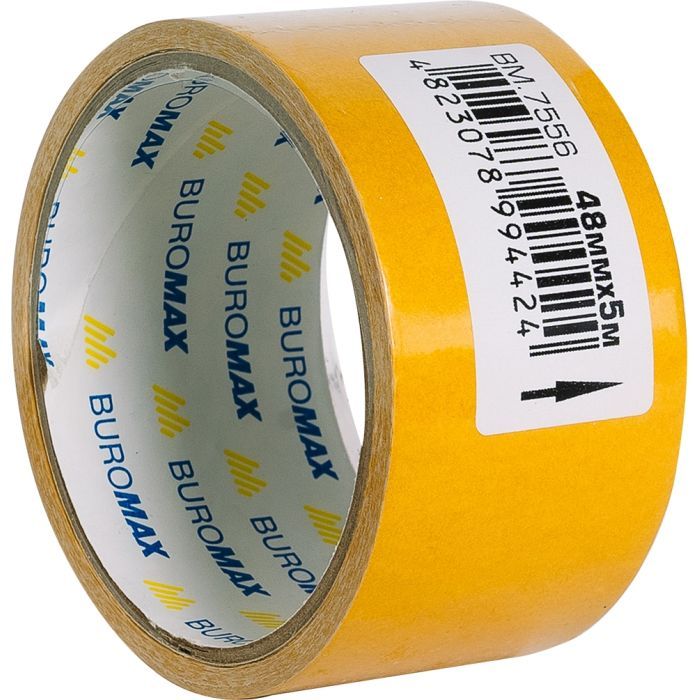 Скотч Buromax двосторонній на тканинній основі 48 мм х 5 м (BM.7556) зображення 2