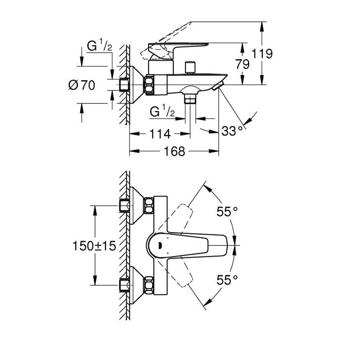 Змішувач Grohe QuickFix 24198001 (CV030595) зображення 6