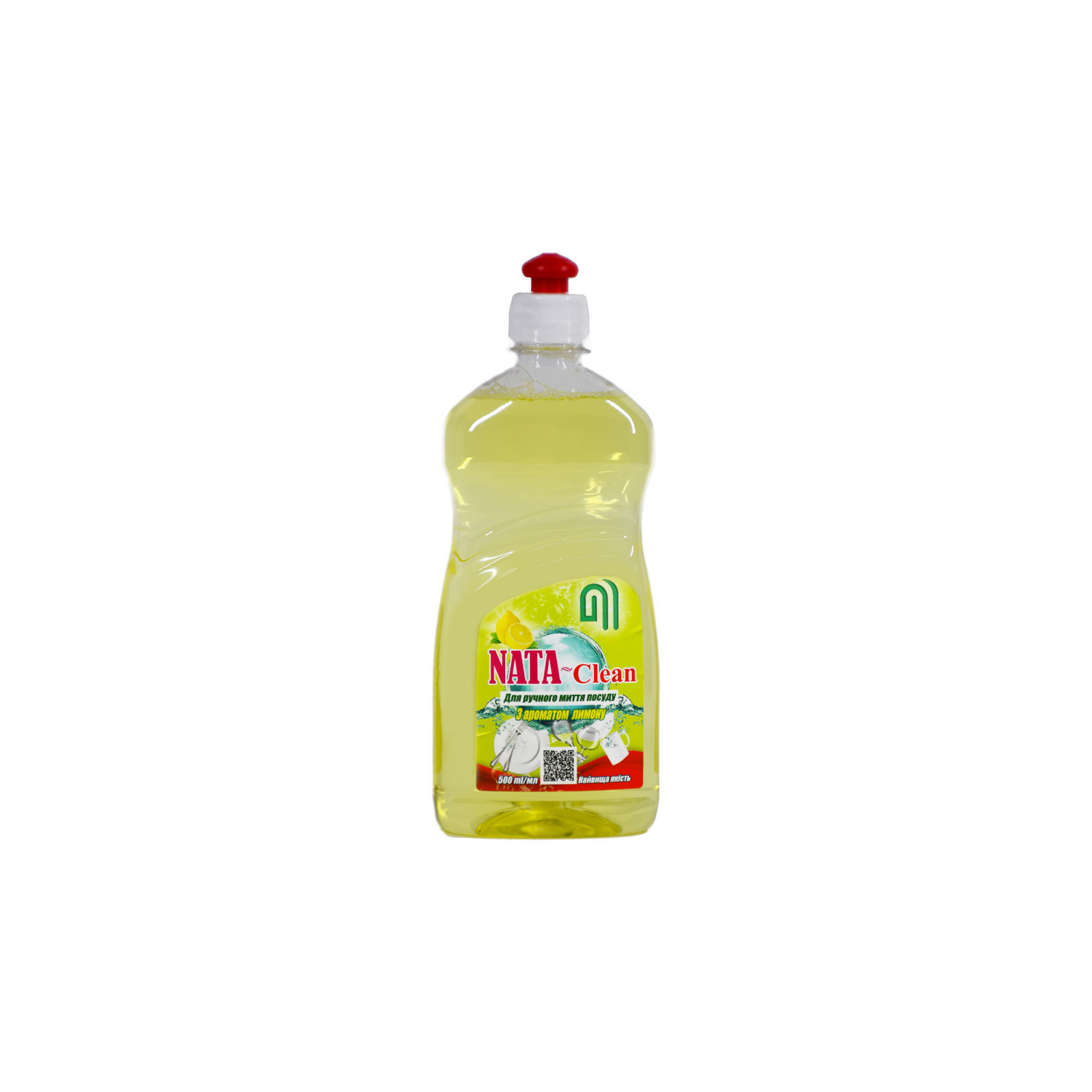 Средство для ручного мытья посуды Nata Group Nata-Clean С ароматом лимона пуш-пул 500 мл (4823112600717)
