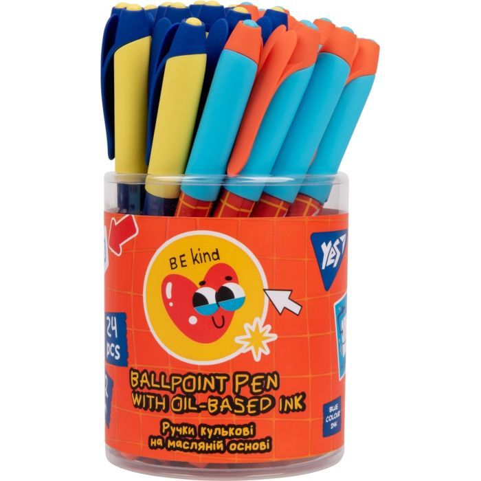 Ручка шариковая Yes Sticky mood: Hug 0,7 мм синяя (412129) изображение 4