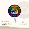 Пазл Ukropchik деревянный Слон Мандала size - L в коробке с набором-рамкой (Elephant Mandala A3) изображение 2