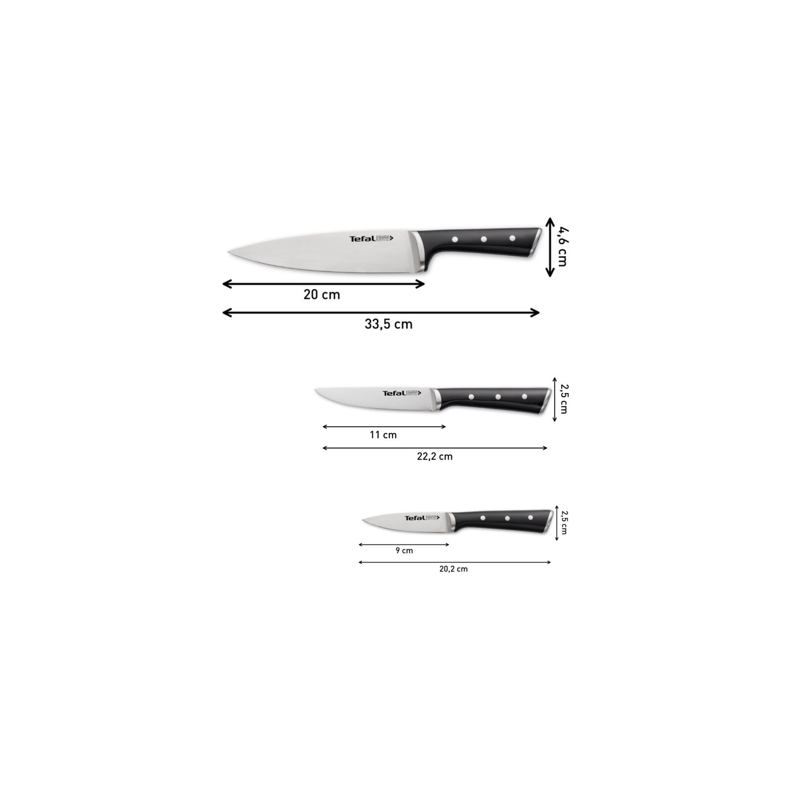 Набір ножів Tefal Ice Force 3 предмети (K2323S74) зображення 11