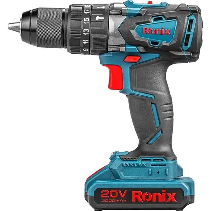 Шуруповерт Ronix ударный аккумуляторный 20В, 2Ah х 2 (8905K) изображение 2