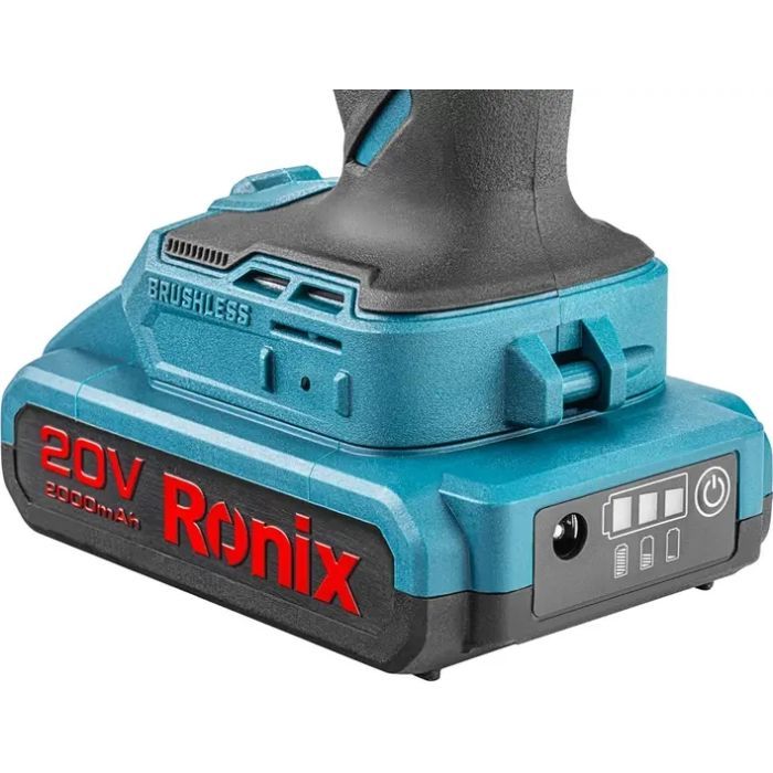 Шуруповерт Ronix ударный аккумуляторный 20В, 2Ah х 2 (8905K) изображение 5