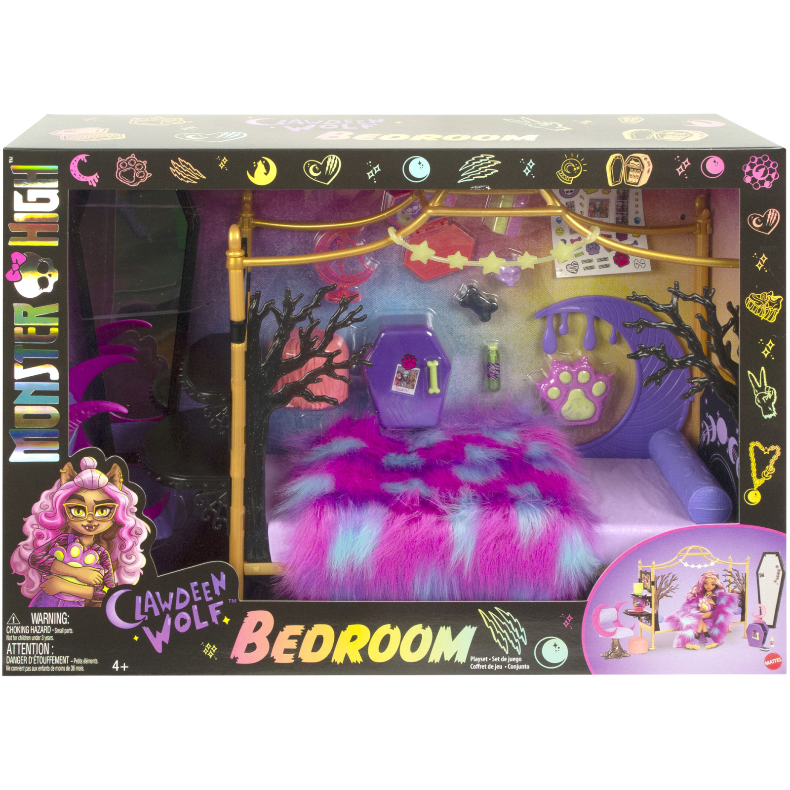 Кукла Monster High Жуткая комната Клодин (HHK64) изображение 6