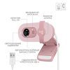 Веб-камера Logitech Brio 100 Full HD Rose (960-001623) зображення 6