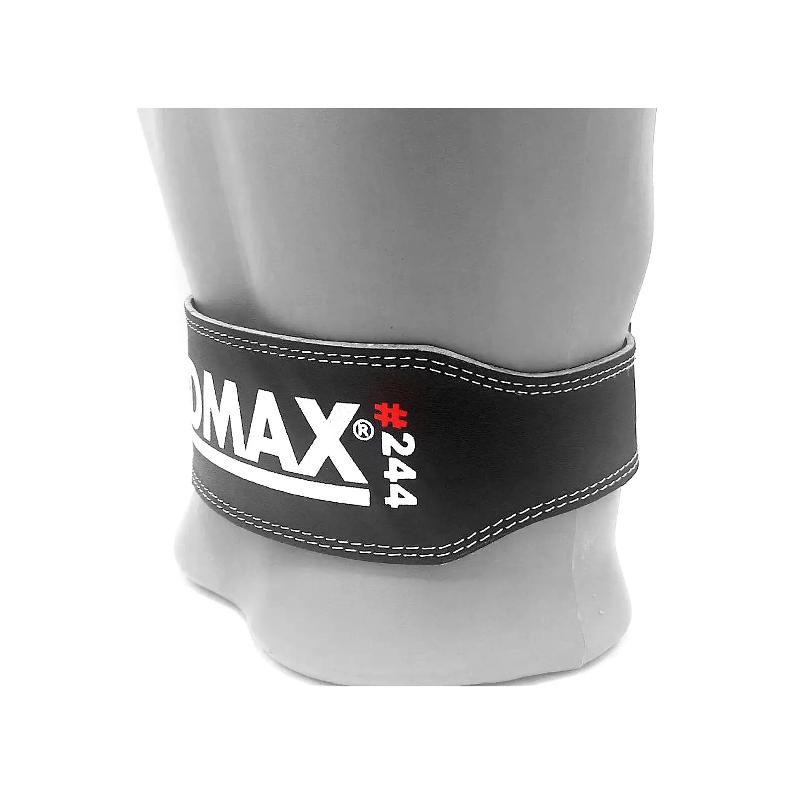 Атлетичний пояс MadMax MFB-244 Sandwich шкіряний Black XL (MFB-244_XL) зображення 10