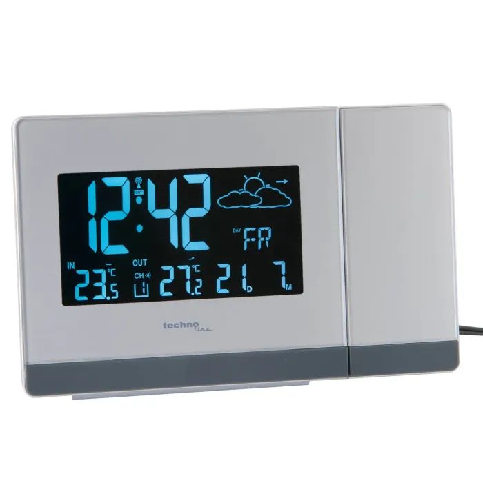 Настільний годинник Technoline WT549 проекційний White (DAS301195) зображення 4